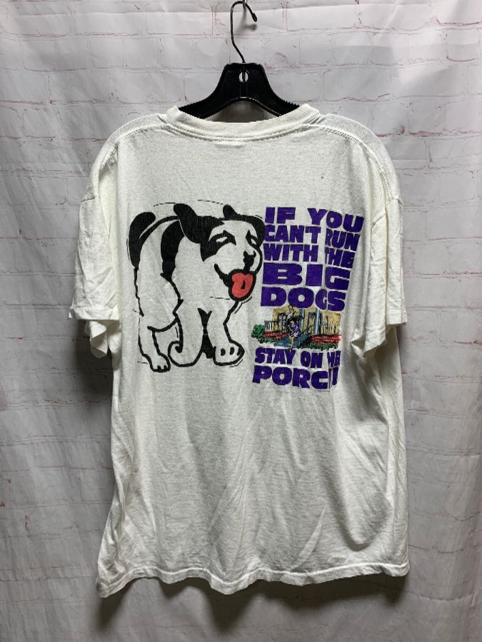 Classic 1994 Big Dogs T-shirt W/ Large Back Graphic | Boardwalk Vintage