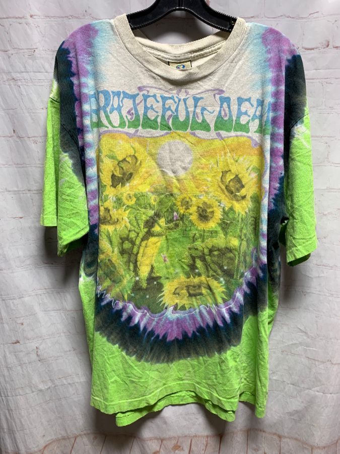 Grateful Dead Tie-dye Shirt W/ Sunflower & Turtle Graphic | Boardwalk ...