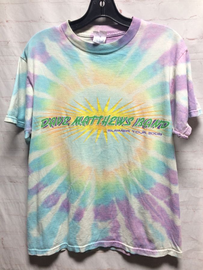 Dave Matthews Band Summer Tour 2003 Tie Dye T-shirt As-is | Boardwalk ...