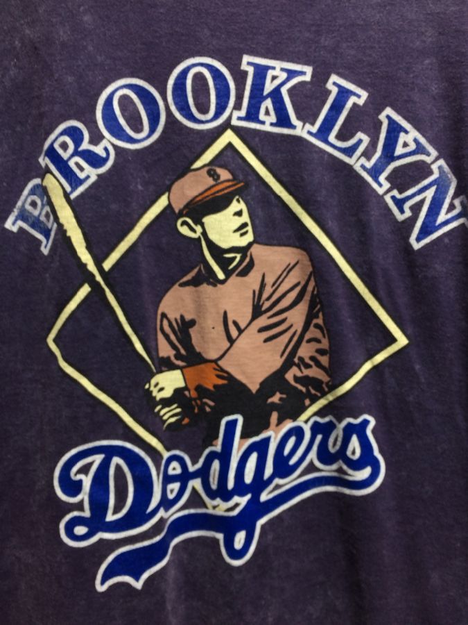 Vintage Brooklyn Dodgers Graphic T-Shirt Light - Depop