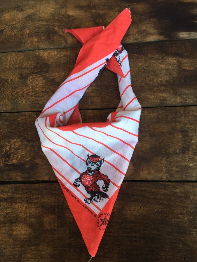 thumbnail image 2 of NC State Wolfpack Dog Bandana – North Carolina State Scarf – Made In USA 2 of 6