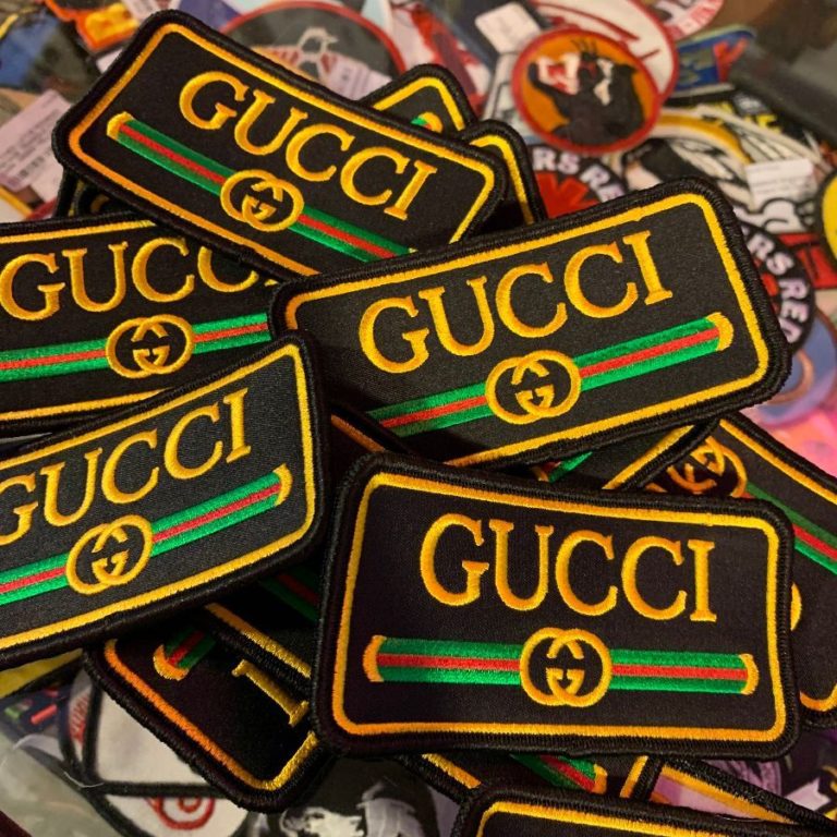 Embroidered Gucci Logo Patch (heat Seal Backing) Boardwalk Vintage