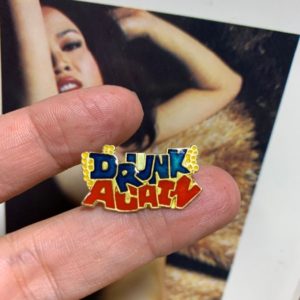 Photo detail:VINTAGE ENAMEL PIN DRUNK AGAIN