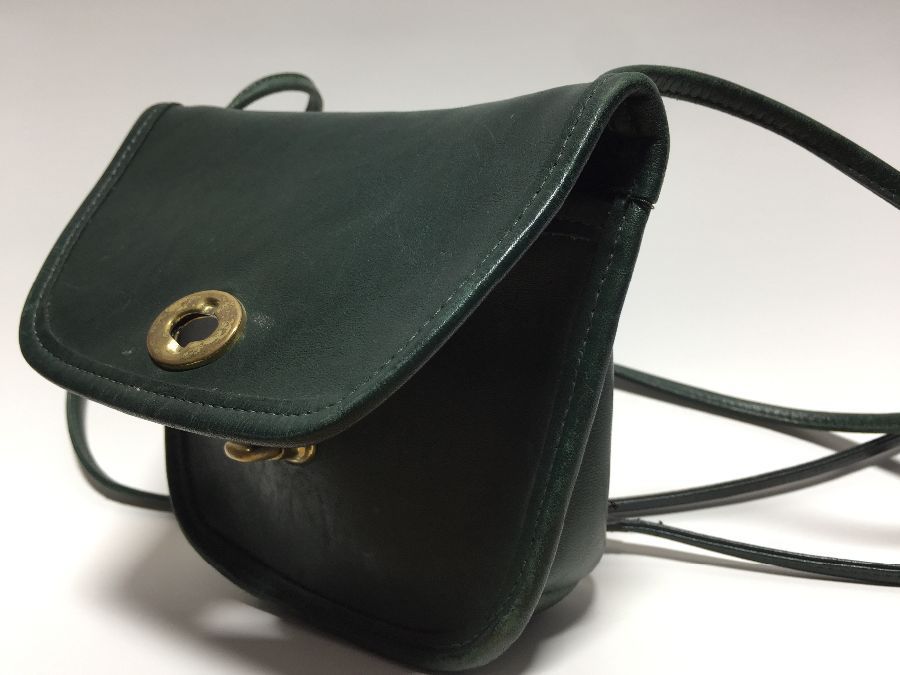 Vintage 1990s Small Mini Leather Coach Brand Crossbody Purse With Brass  Hardware – As Is | Boardwalk Vintage