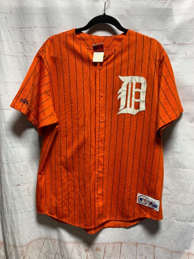 Mlb Detroit Tigers Baseball Jersey W/ Pin-stripes