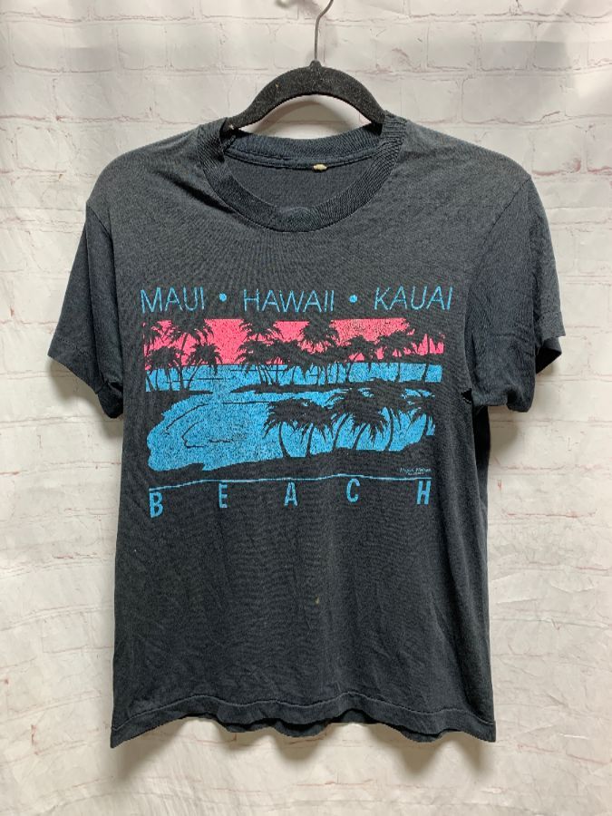 Super Soft Thin Retro Maui/hawaii/kauai Beach Graphic T-shirt ...