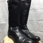 TALL SUPER SOFT BUTTER LEATHER RIDING BOOTS WITH SIDE ZIPPER & SIDE BUCKLES