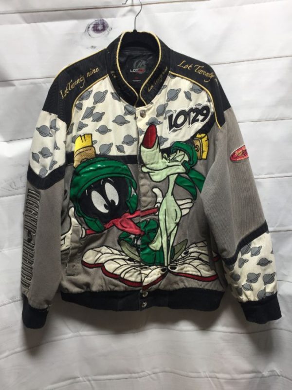 Crazy All-over Applique & Embroidered Marvin The Martian Twill Jacket 