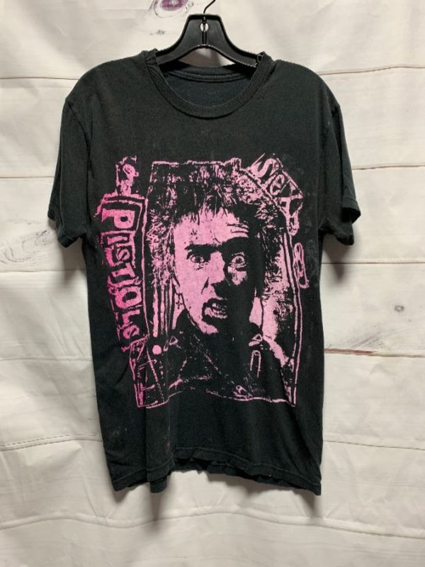 Classic Johnny Rotten Sex Pistols W Front And Faded Back Graphic Designs