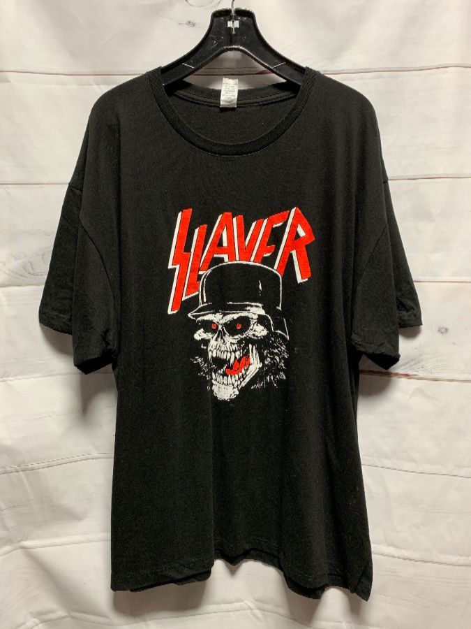 T-shirt Slayer & Skull Helmet | Boardwalk Vintage