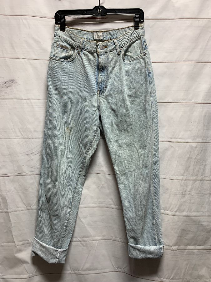 Awesome High Waist Calvin Klein Straight Leg Jeans Light Wash As-is ...