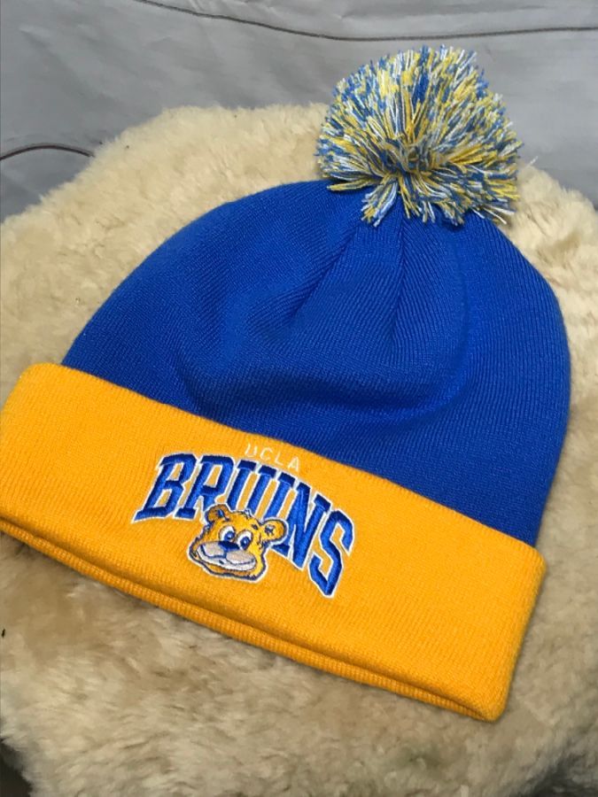 UCLA Bruins Ivory Off-White Beanie Knit Hat By The Game – Officially Licensed