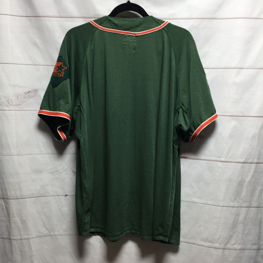 Shirts, Vintage Zyphyr Off Field Miami Hurricanes Ncaa Embroidered Baseball  Jersey