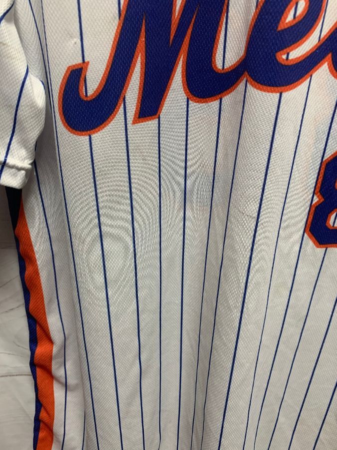 Rawlings Vintage New York Mets Pinstripe Jersey Shirt Adult XL Miller #18