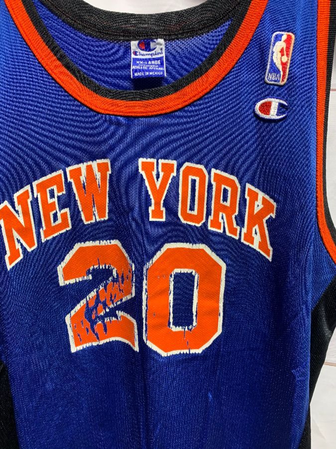Nba New York Knicks Basketball Jersey #20 Houston As-is | Boardwalk Vintage