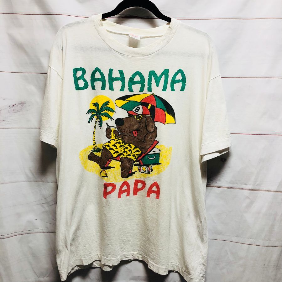 Rad Super Thin Vintage Tshirt Bahama Papa Dog On The Beach Graphic – As ...