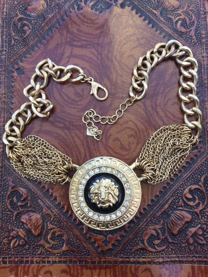 versace snake necklace