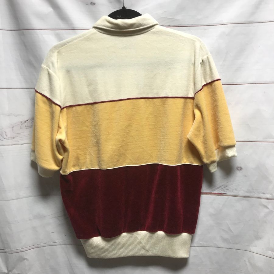 Ss Shirt Velour Collared Wide Stripe | Boardwalk Vintage