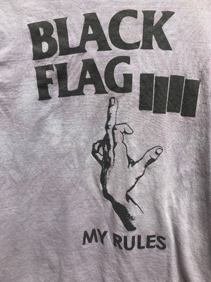 Black Flag My Rules Dyed T Shirt Boardwalk Vintage
