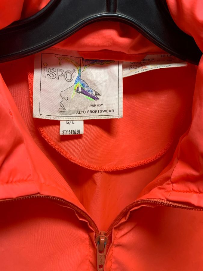 Dayglow Neon Orange Jacket Windbreaker Hoodie | Boardwalk Vintage