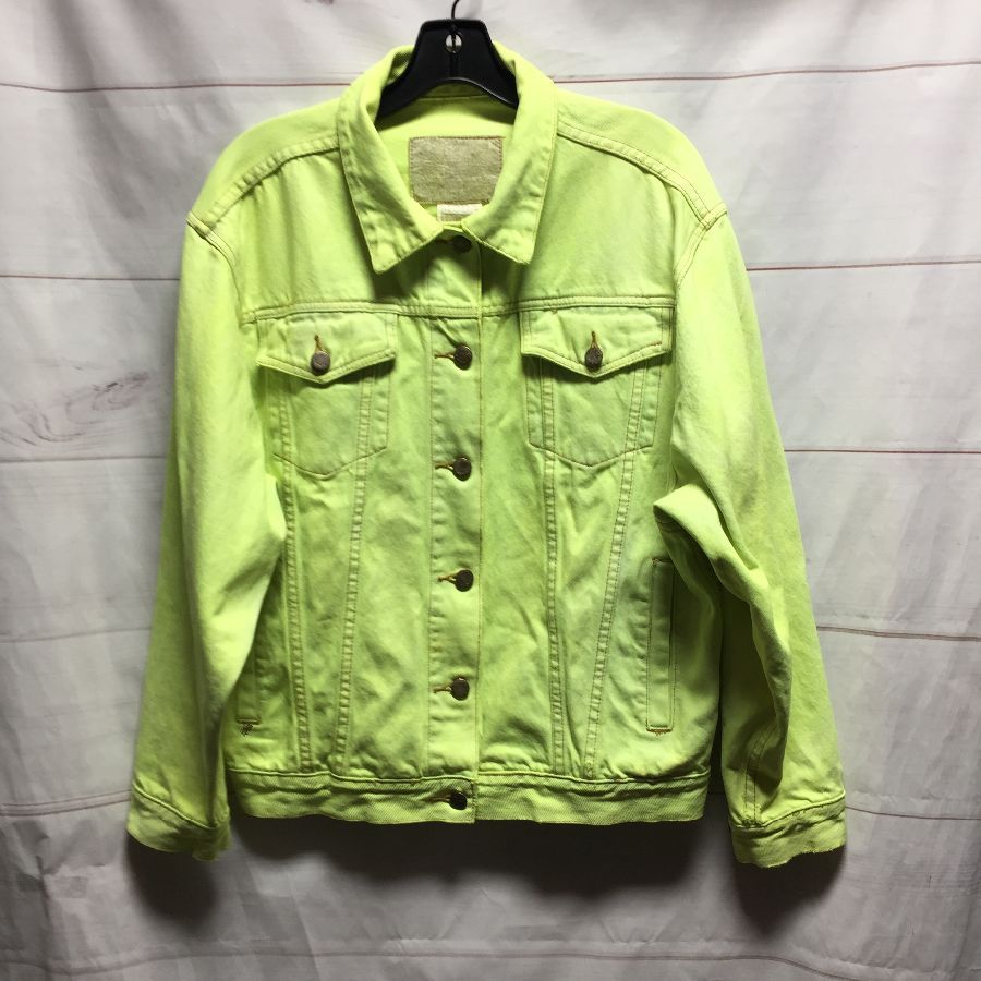 Bright Neon Day Glow Dyed Denim Jacket | Boardwalk Vintage