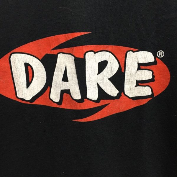 Old School Rare D A R E Logo Graphic T Shirt Dare Boardwalk Vintage