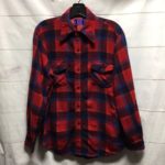 RETRO LONG SLEEVE WOOL BLEND FLANNEL SMALL FIT