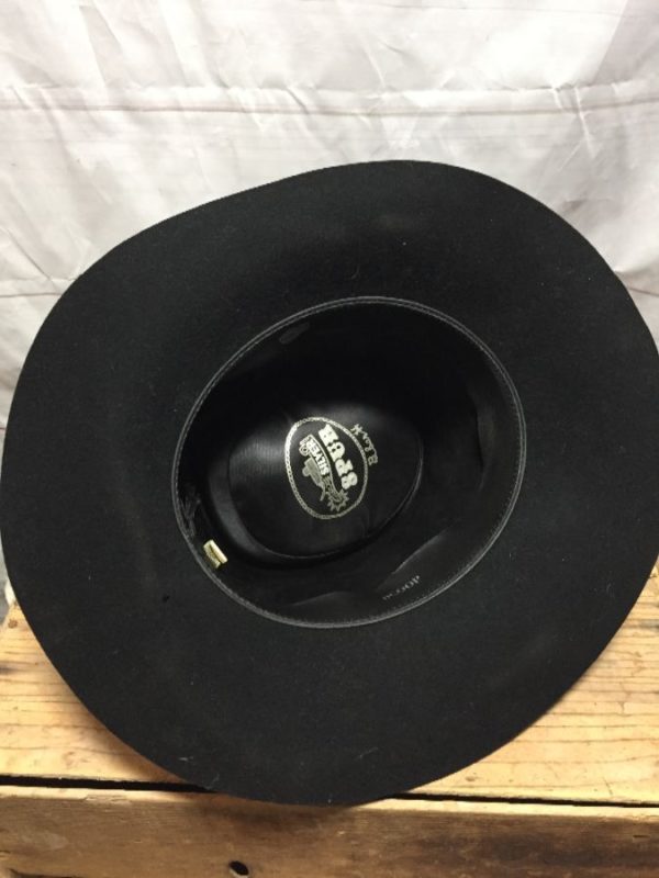 Vintage Wool Flat Brimmed Cowboy Hat 