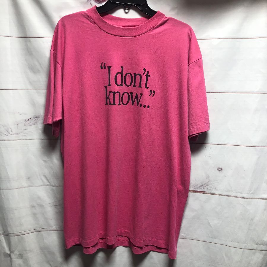 I Don\t Know Graphic Tshirt With Verbiage | Boardwalk Vintage