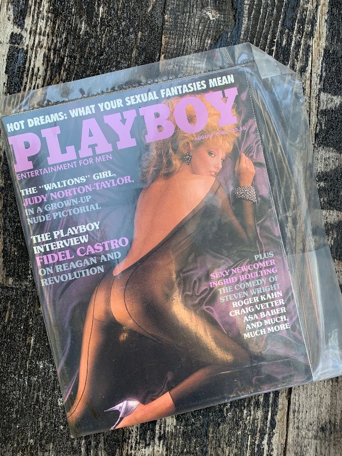 product details: PLAYBOY MAGAZINE AUGUST 1985 - JUDY NORTON TAYLOR photo. 
