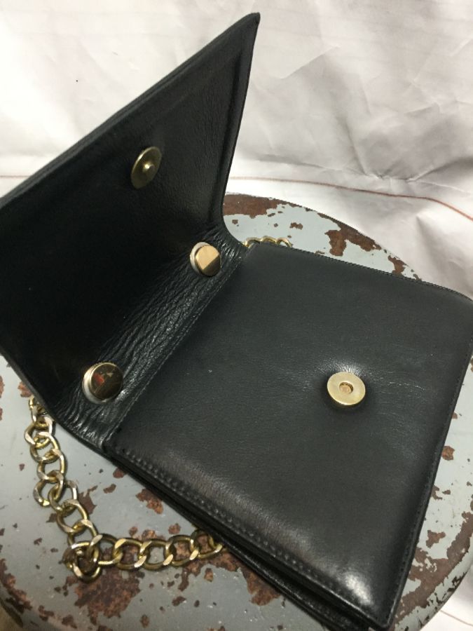 Vintage Bootleg Chanel Chain Crossbody Bag Lambskin Leather