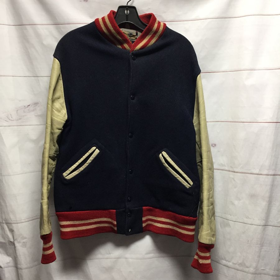 Classic 1950s-60s Wool & Leather Varsity Sports Jacket – As Is ...