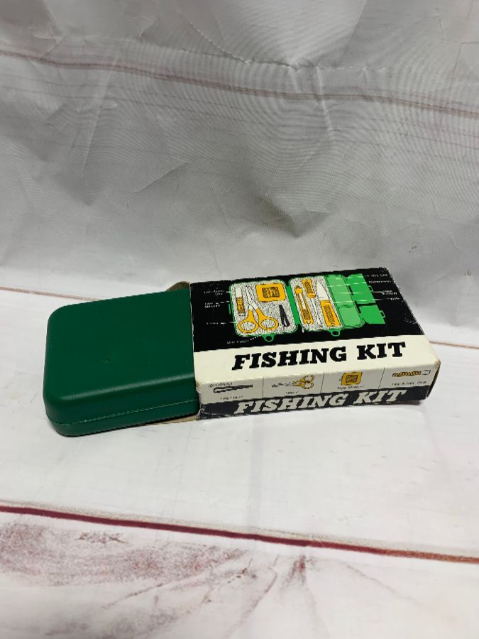 Vintage Fishing Kit W/ Original Box As-is