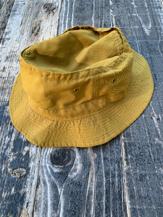 1990s Olive Bucket Hat W/ Paisley Print Inner Lining Made In Taiwan ...