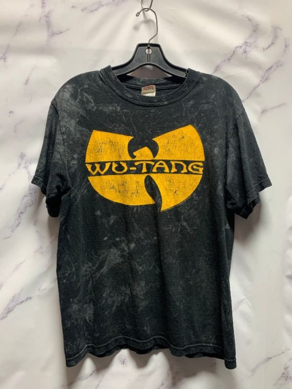product details: DISTRESSED WUTANG TSHIRT BLEACHED WASH photo