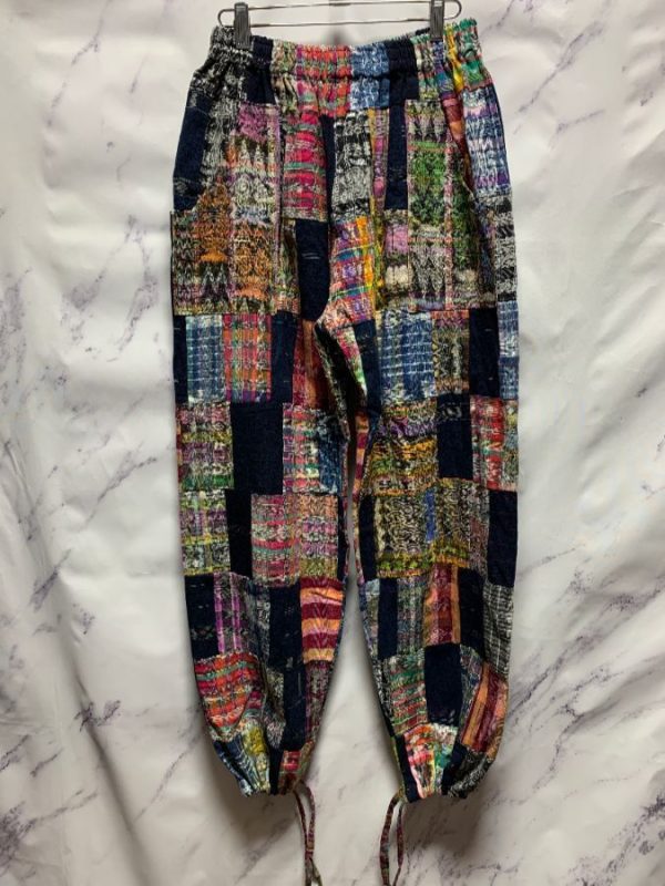 product details: FUNKY ETHNIC PATCHWORK PANTS MADE IN GUATEMALA AS-IS photo