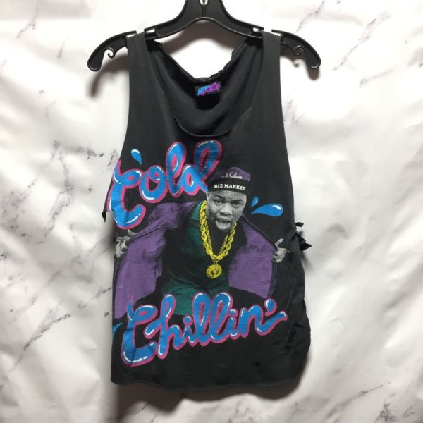 product details: OLD SCHOOL BIZ MARKIE COLD CHILLIN TANK TOP SIDE KNOTS - AS IS photo