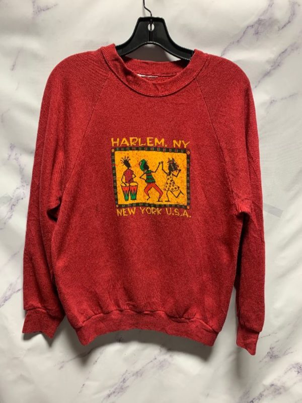 product details: PULLOVER CREWNECK SWEATSHIRT HARLEM, NY  U.S.A. AS-IS photo