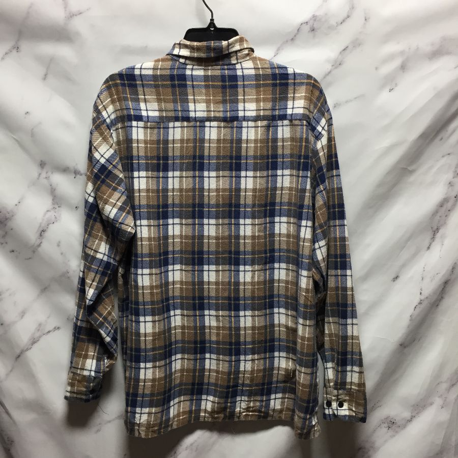 Preshrunk Fully Cotton Long Sleeve Flannel Shirt | Boardwalk Vintage