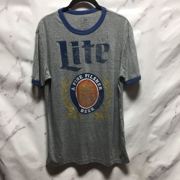 product details: MILLER HIGH LIFE LITE BEER GRAPHIC TEE photo