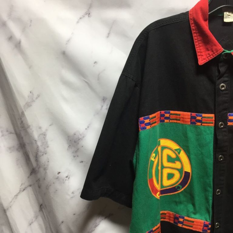 rasta button up shirt