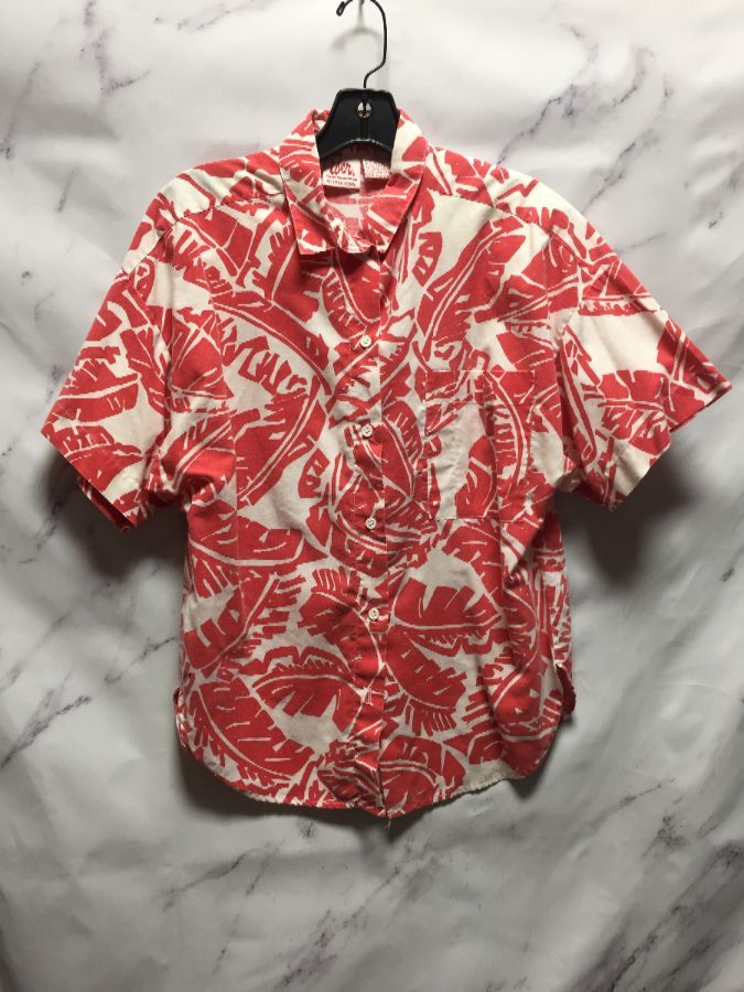 Shoulder Padded Short Sleeve Button Up Hawaiian Shirt | Boardwalk Vintage