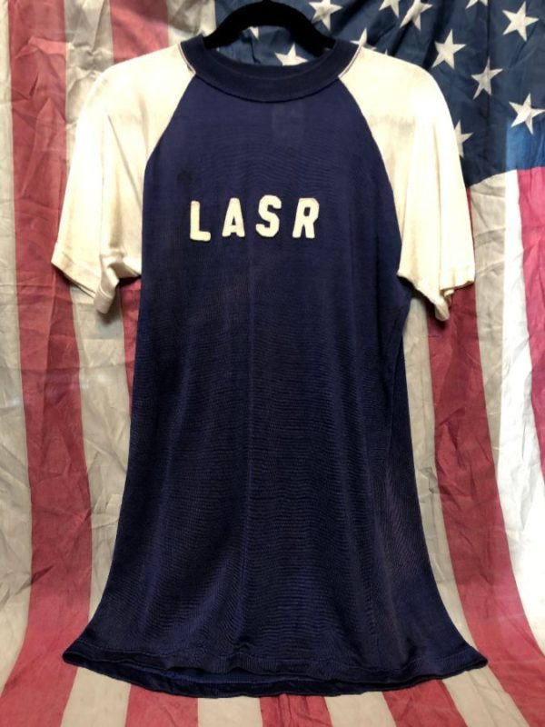 product details: RETRO JERSEY SHIRT EMBROIDERED LETTERS LASR-AS IS photo