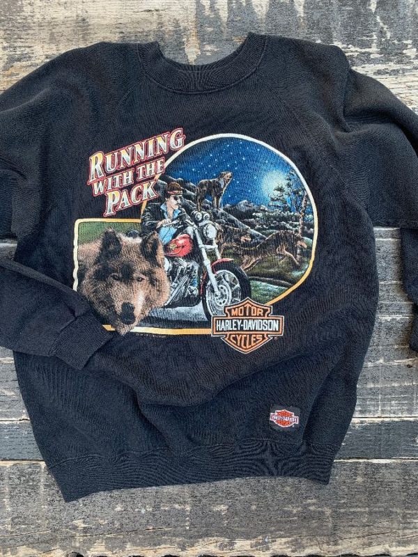 product details: HARLEY DAVIDSON RUNNING WITH THE PACK CREWNECK SWEATSHIRT  | BERGEN COUNTY ROCHELLE PARK, NJ photo