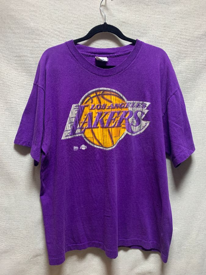 Los Angeles Lakers Pro Standard Women's Retro Classic Cropped Boxy T-Shirt  - Cream