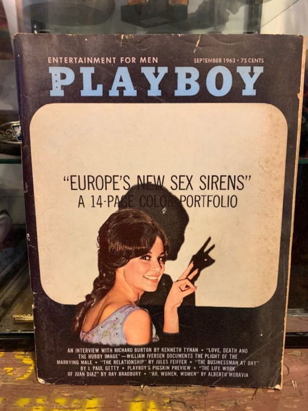 product details: PLAYBOY MAGAZINE - SEPTEMBER 1963 ISSUE - EUROPES NEW SEX SIRENS photo