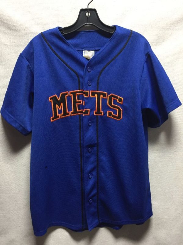 product details: MLB NEW YORK METS BUTTON UP BASEBALL JERSEY photo