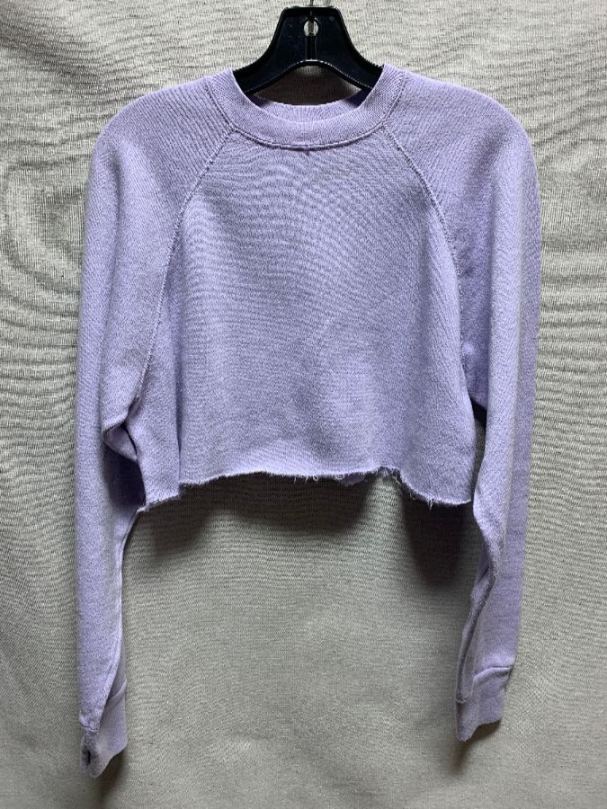 Cropped Pastel Pullover Sweatshirt As-is | Boardwalk Vintage