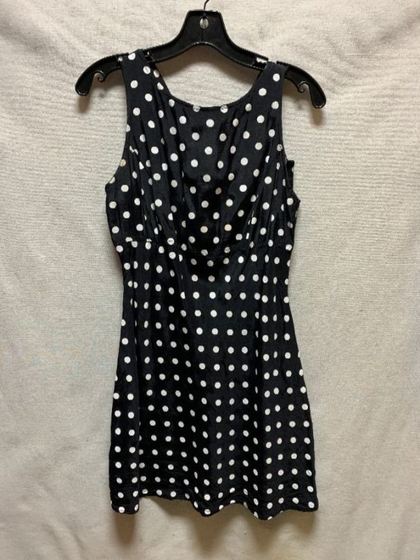 product details: 1990S POLKADOT  MINI DRESS CROSS BUTTON BACK AS-IS photo