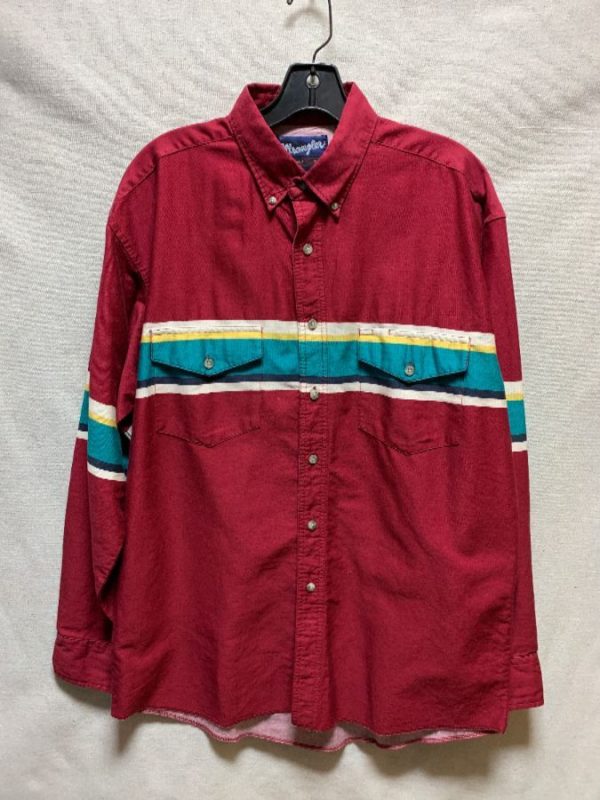 product details: LONG SLEEVE WESTERN STRIPED SHIRT photo
